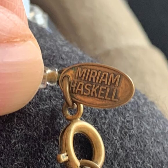 Miriam Haskell Signed Vintage Necklace - Picture 9 of 10